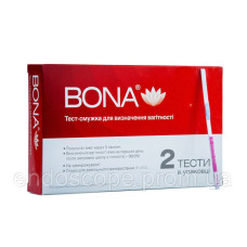 Тест-смужки для визначення вагітності "BONA" 2 шт